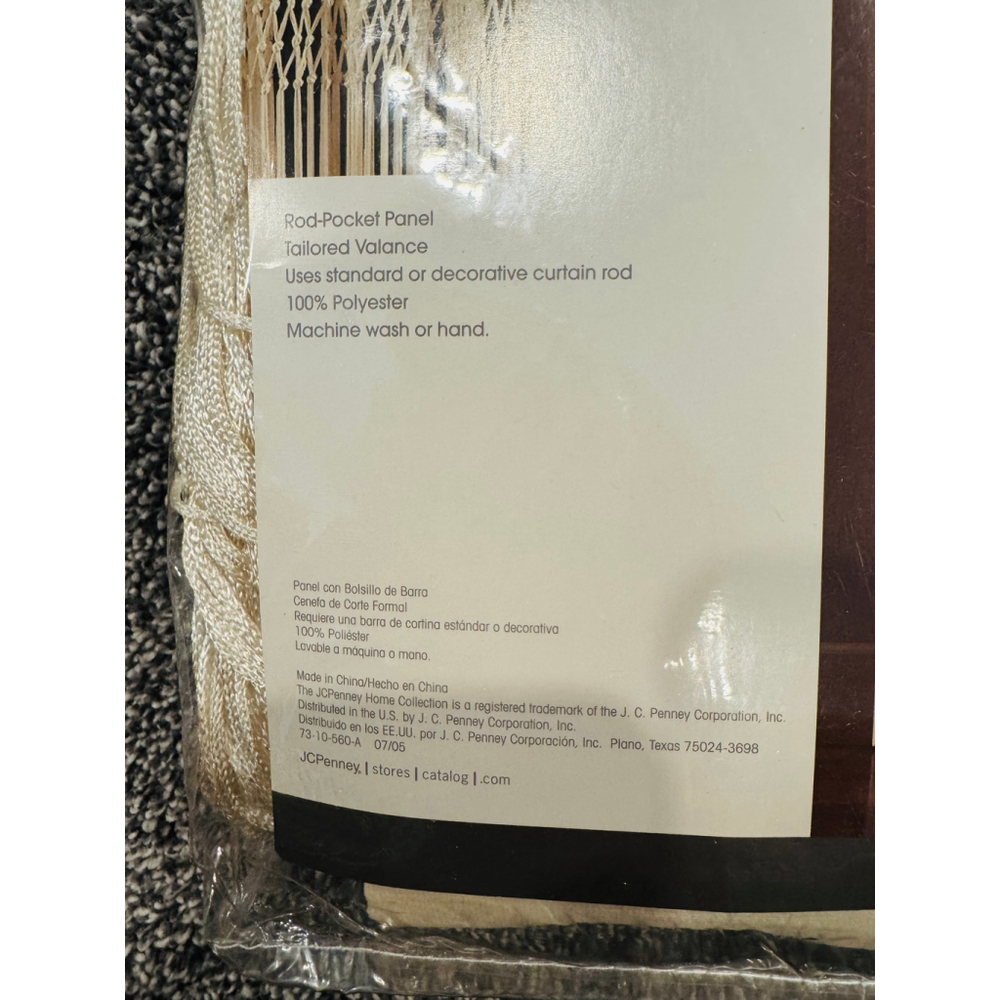 JCPenney Home Collection Curtains Bundle – 2 Panels + 1 Valance NWT - Picture 7 of 8